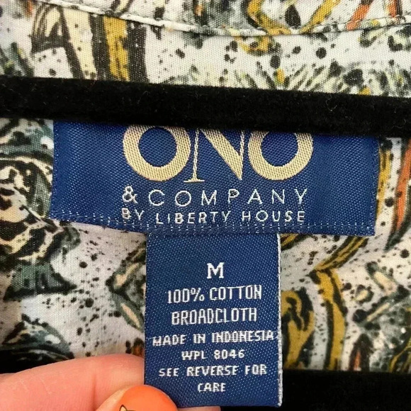 Ono & Company Mens Vintage 90s Hawaiian (3 Set) Henley Shirt Medium White SP EXC - Picture 3 of 12